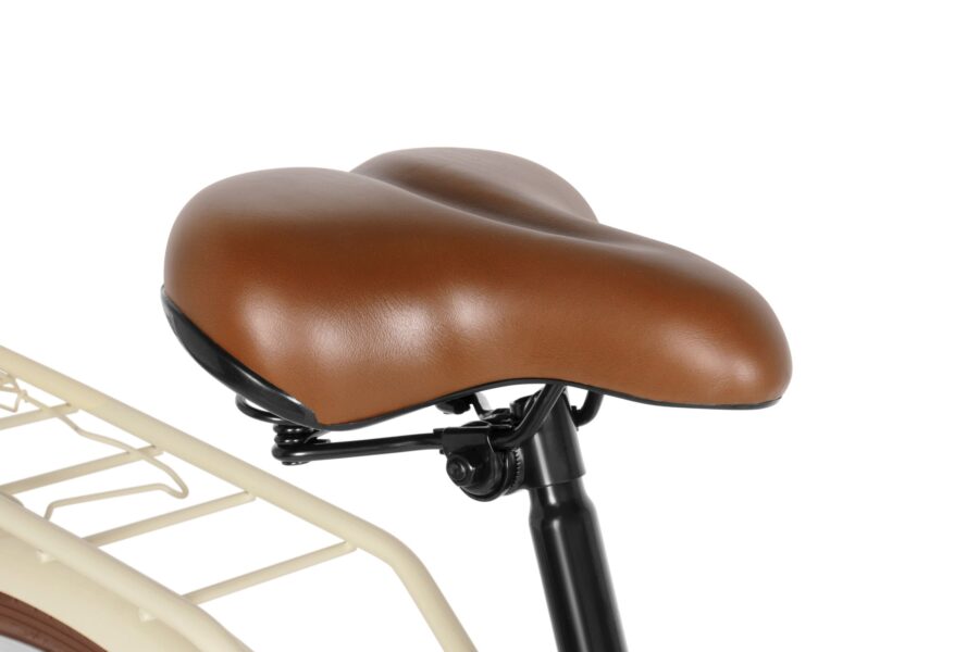 Saie de bicicletă confortabilă, culoare maro.