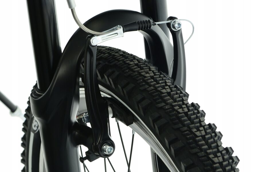 Detaliu sistem frânare bicicletă montană