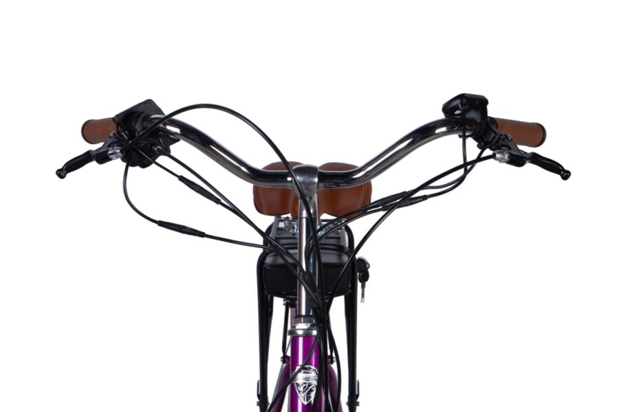 Stânga și dreapta pe ghidonul unei biciclete