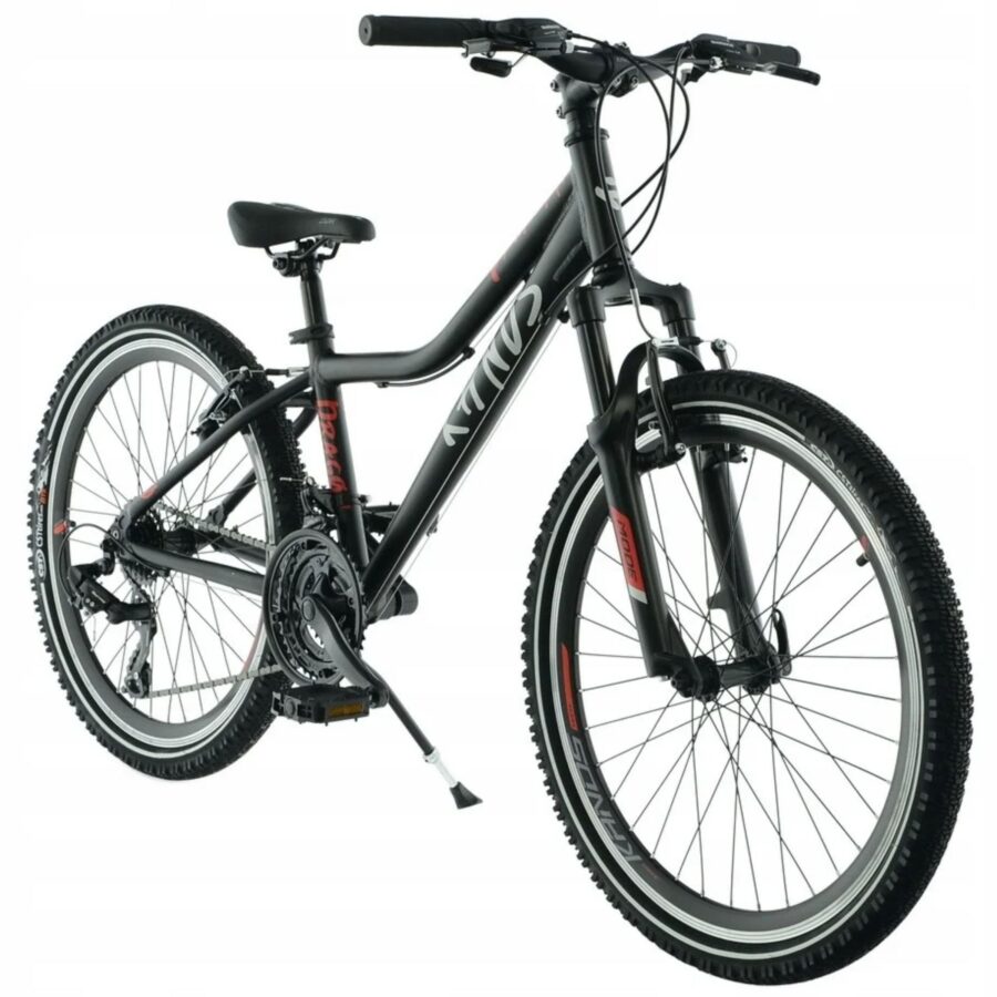 bicicleta kands dragon 24'', 130 165 cm, negru