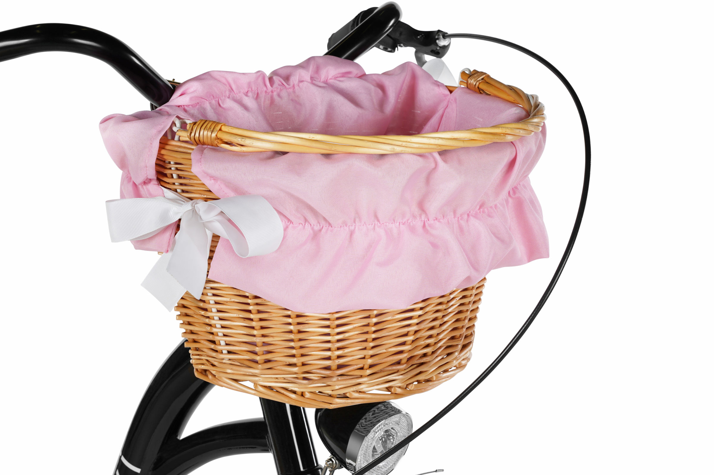 Bicicleta dama Davi Lila 1 viteza, 28", 160-185 cm, Negru/Roz - imagine 3