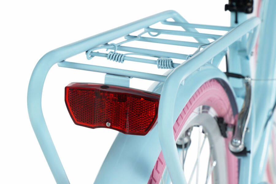 Spate bicicletă cu suport și lumina roșie