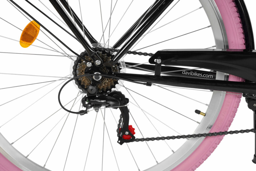 Detaliu sistem de transmisie bicicletă