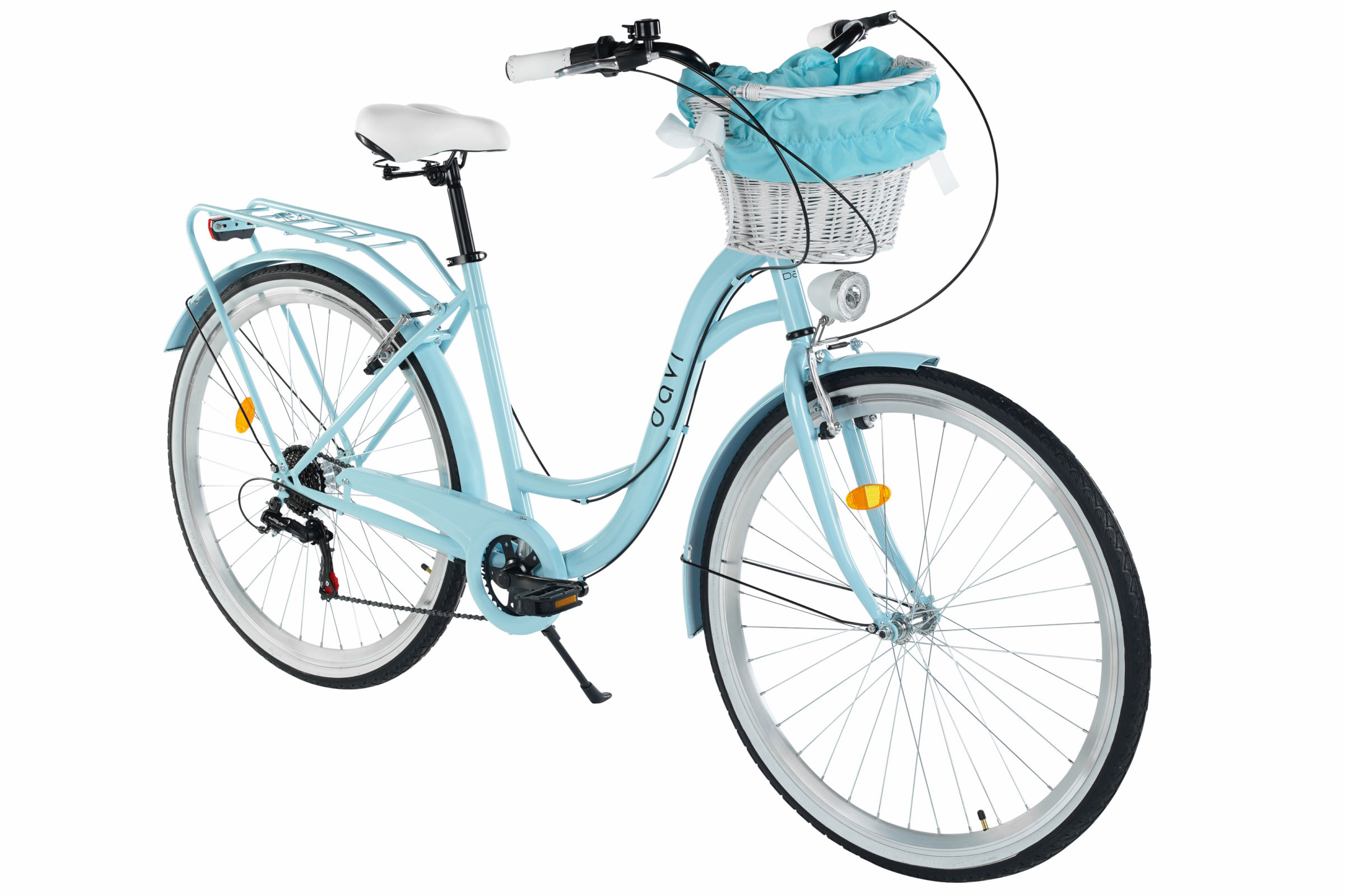 Bicicleta dama Davi Emma 7 viteze, 28, 160-185 cm, Albastru - imagine 2