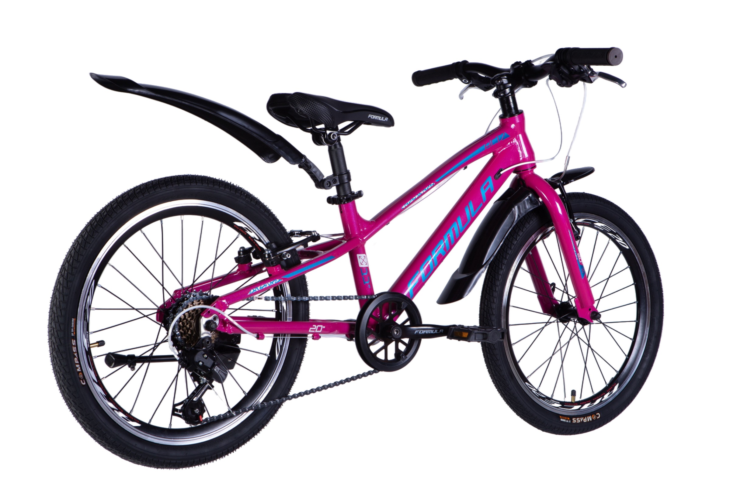 Biciclete copii Acid 20", Aluminiu, 110-140 cm, 7 viteze, Roz - imagine 3