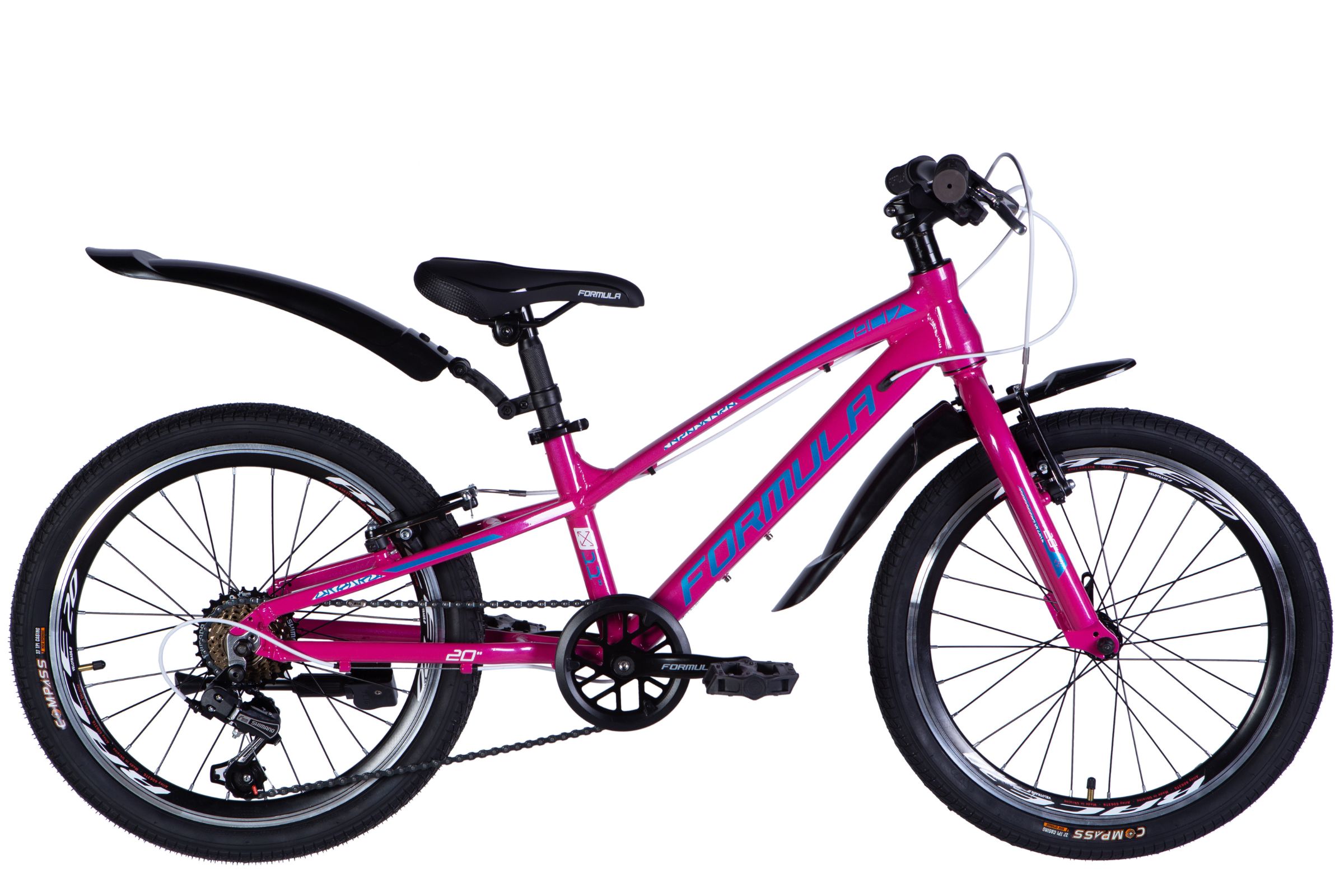 Biciclete copii Acid 20", Aluminiu, 110-140 cm, 7 viteze, Roz