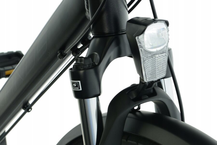 Detaliu al unui far de bicicletă