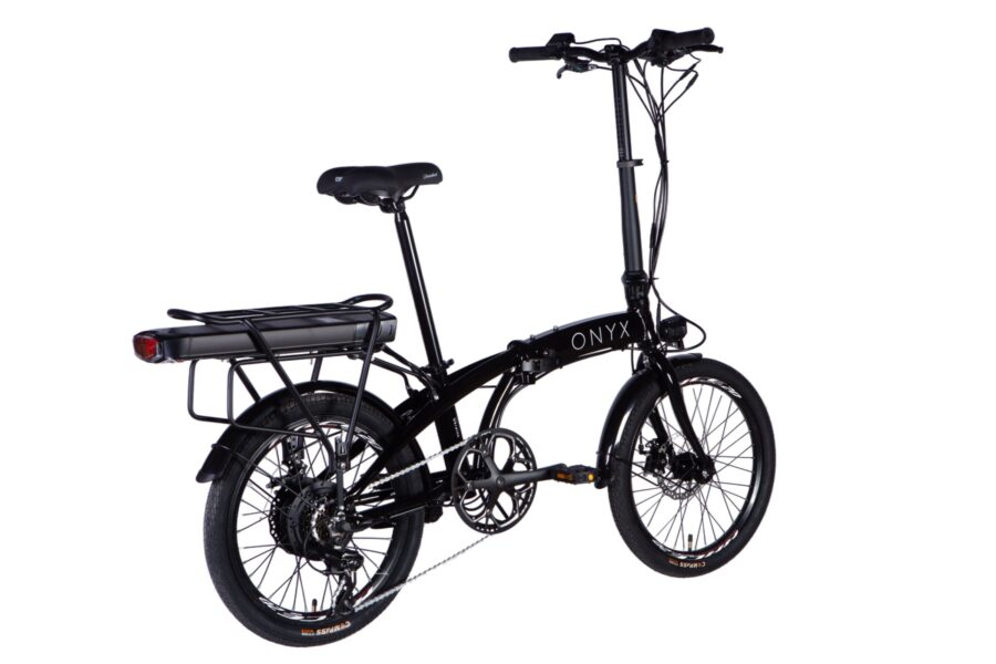 Bicicletă electrică compactă ONYX, model elegant.