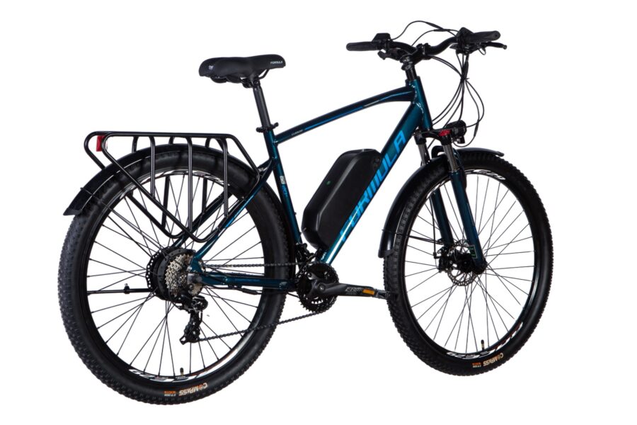 Bicicletă electrică modernă, cu design elegant.