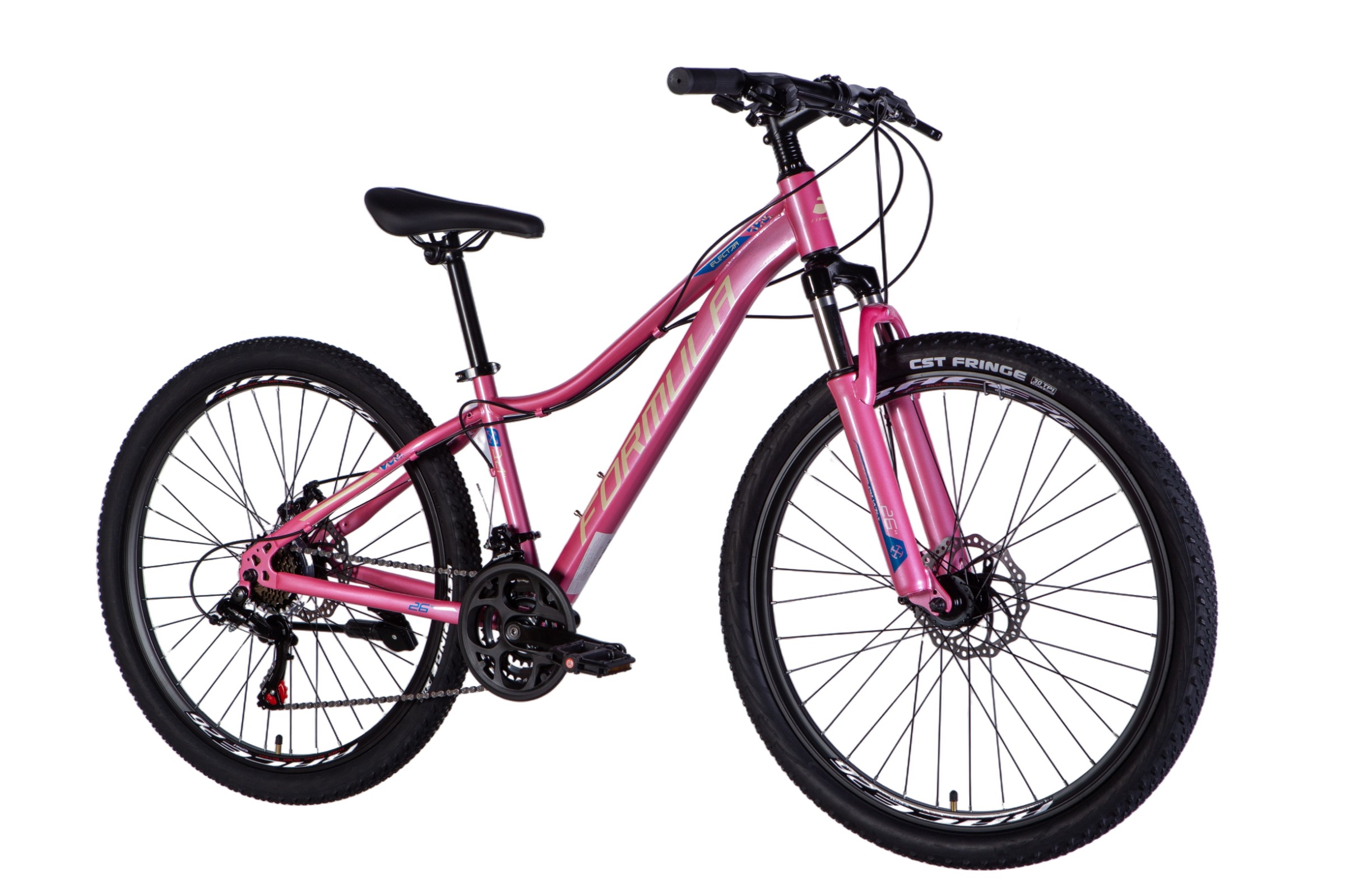 Bicicleta MTB Electra Disc 26, 21 viteze, 150-170 cm, Roz - imagine 2