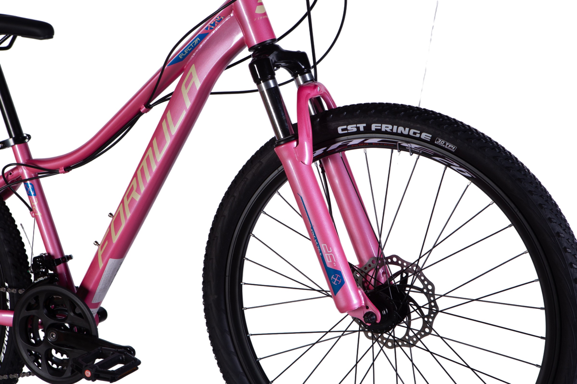 Bicicleta MTB Electra Disc 26, 21 viteze, 150-170 cm, Roz - imagine 3