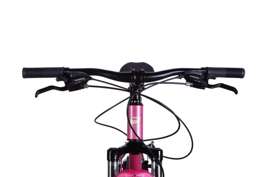 Mânere de bicicletă pe fundal alb.