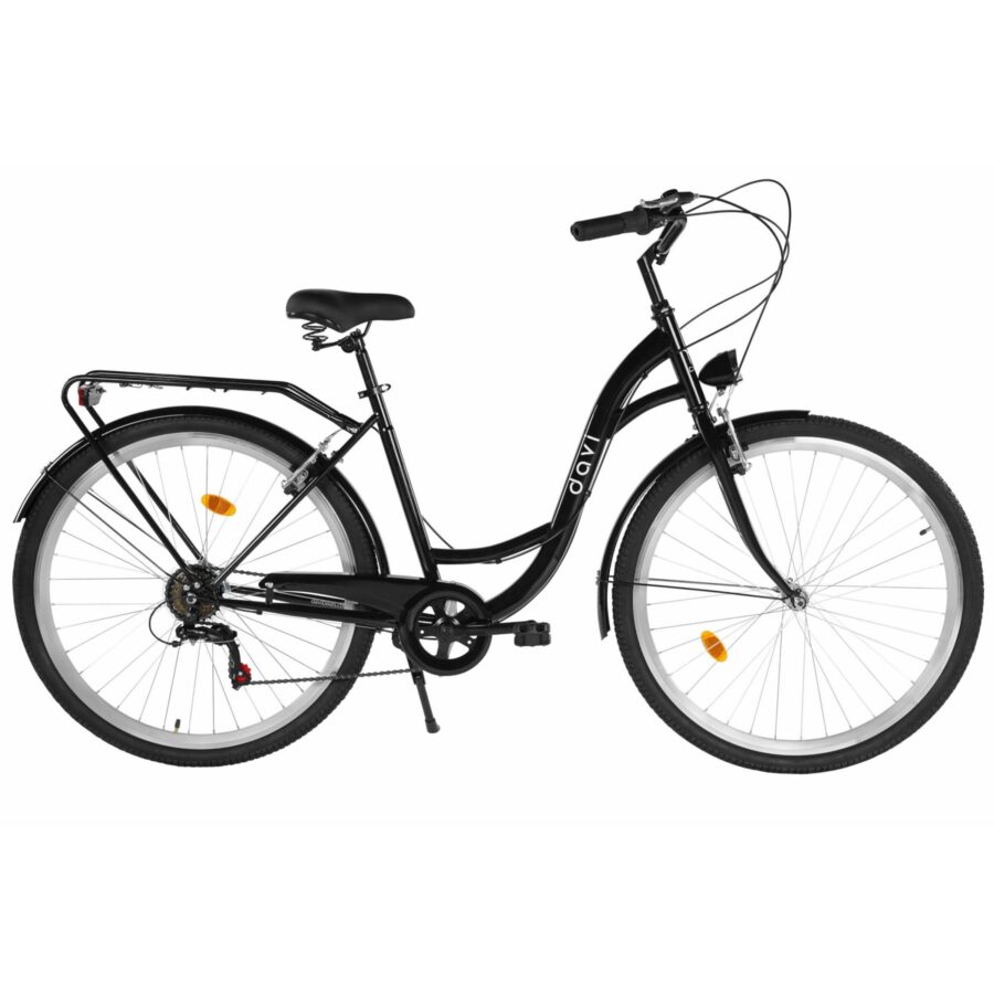 bicicleta barbati dallas men 28”, 165 190 cm, 7 viteze, negru