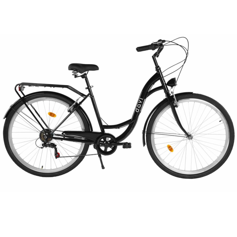 bicicleta barbati dallas men 28”, 165 190 cm, 7 viteze, negru