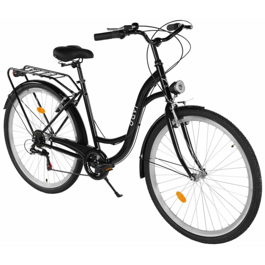 bicicleta barbati dallas men 28”, 165 190 cm, 7 viteze, negru