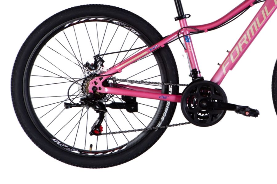 Bicicletă mountain bike roz cu roți de 26 inci