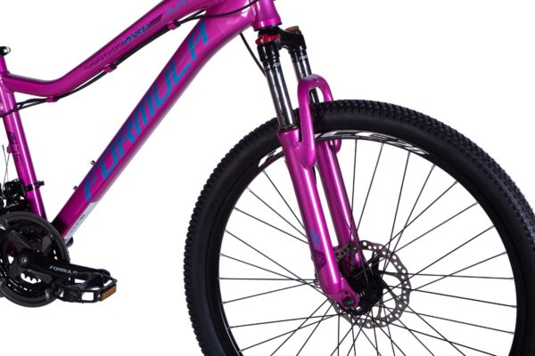 Bicicletă roz Formula cu design modern.