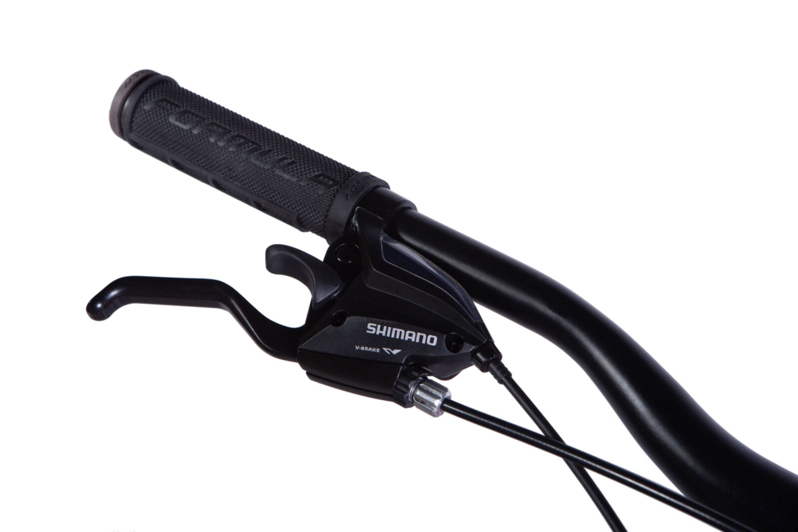 Frână bicicletă Shimano, manetă și cablu negru