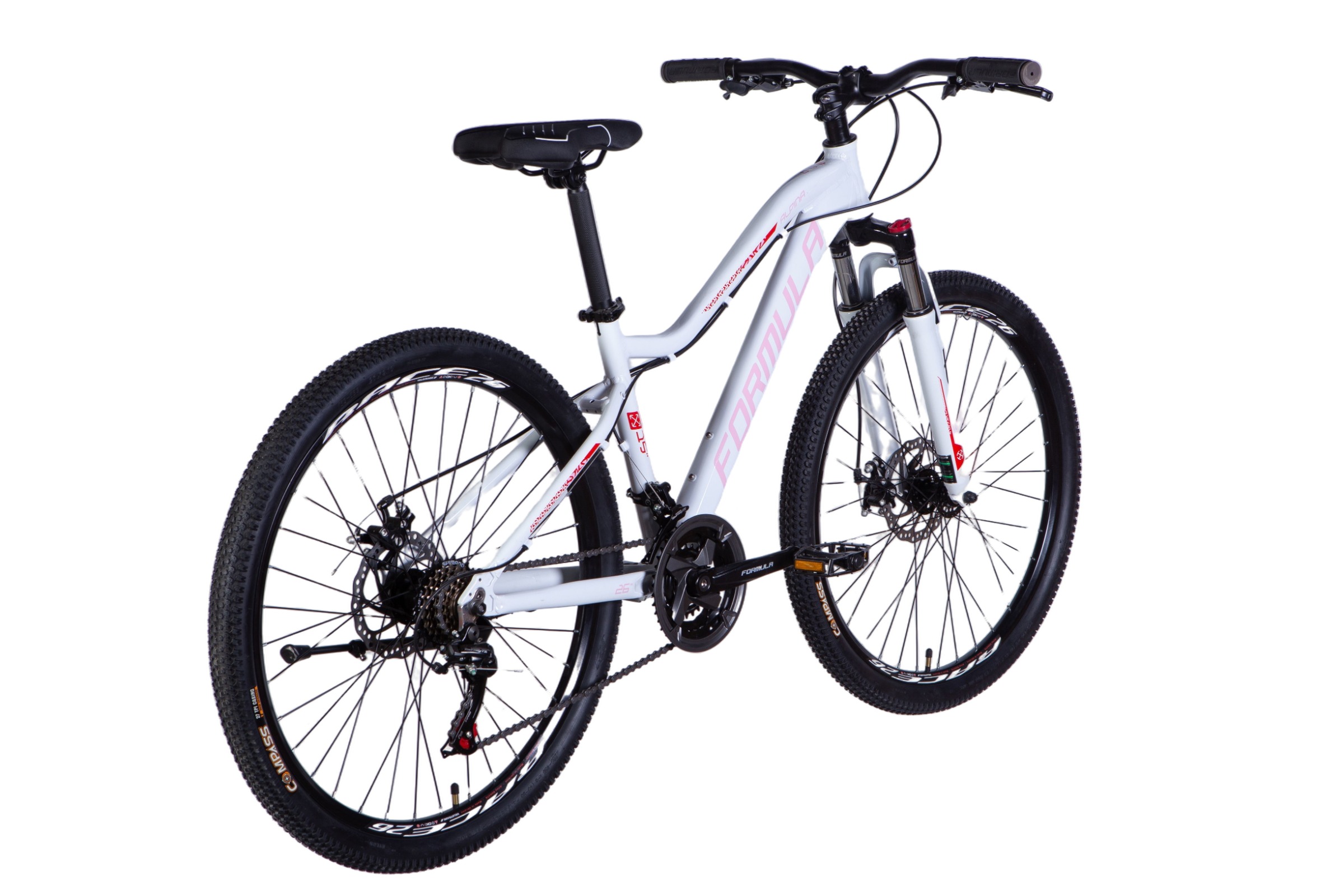 Bicicleta MTB Alpina AM DD 26", Aluminium,150-175 cm, 21 viteze, Alb/Roşu - imagine 6