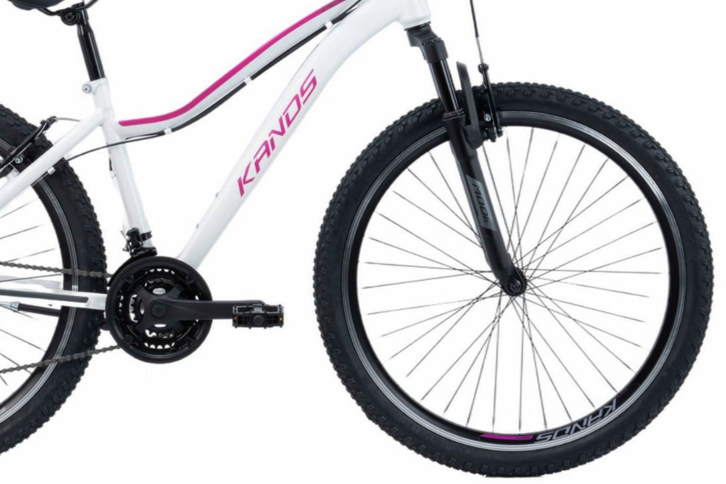 Bicicleta MTB Kands Energy 500, 27,5'', 150-175 cm, 21 viteze, Alb-roz - imagine 2
