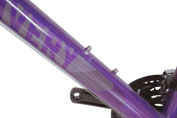 Tub cadru bicicletă violet cu suport sticlă