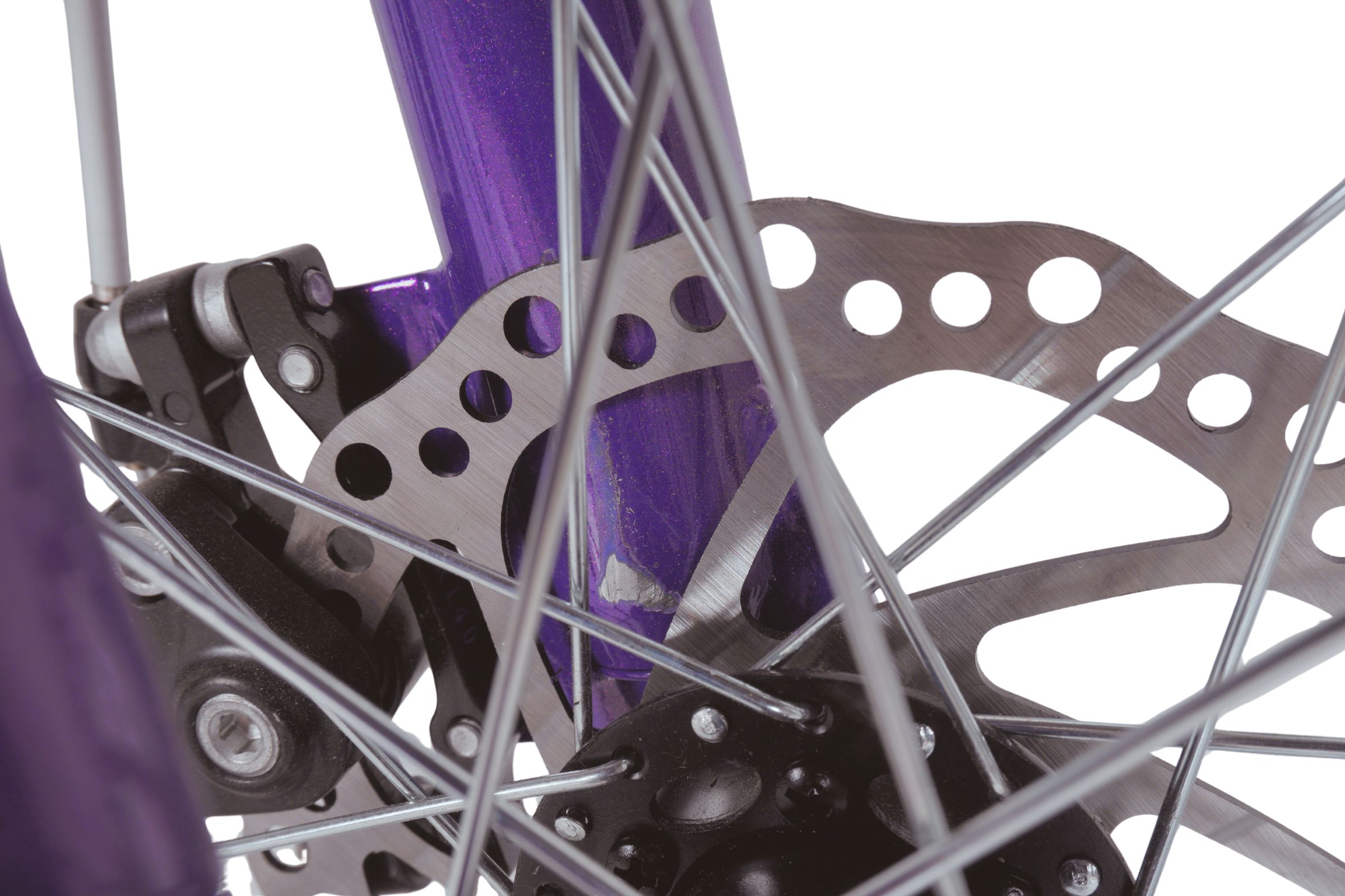 Frână pe disc bicicletă cu spițe metalice