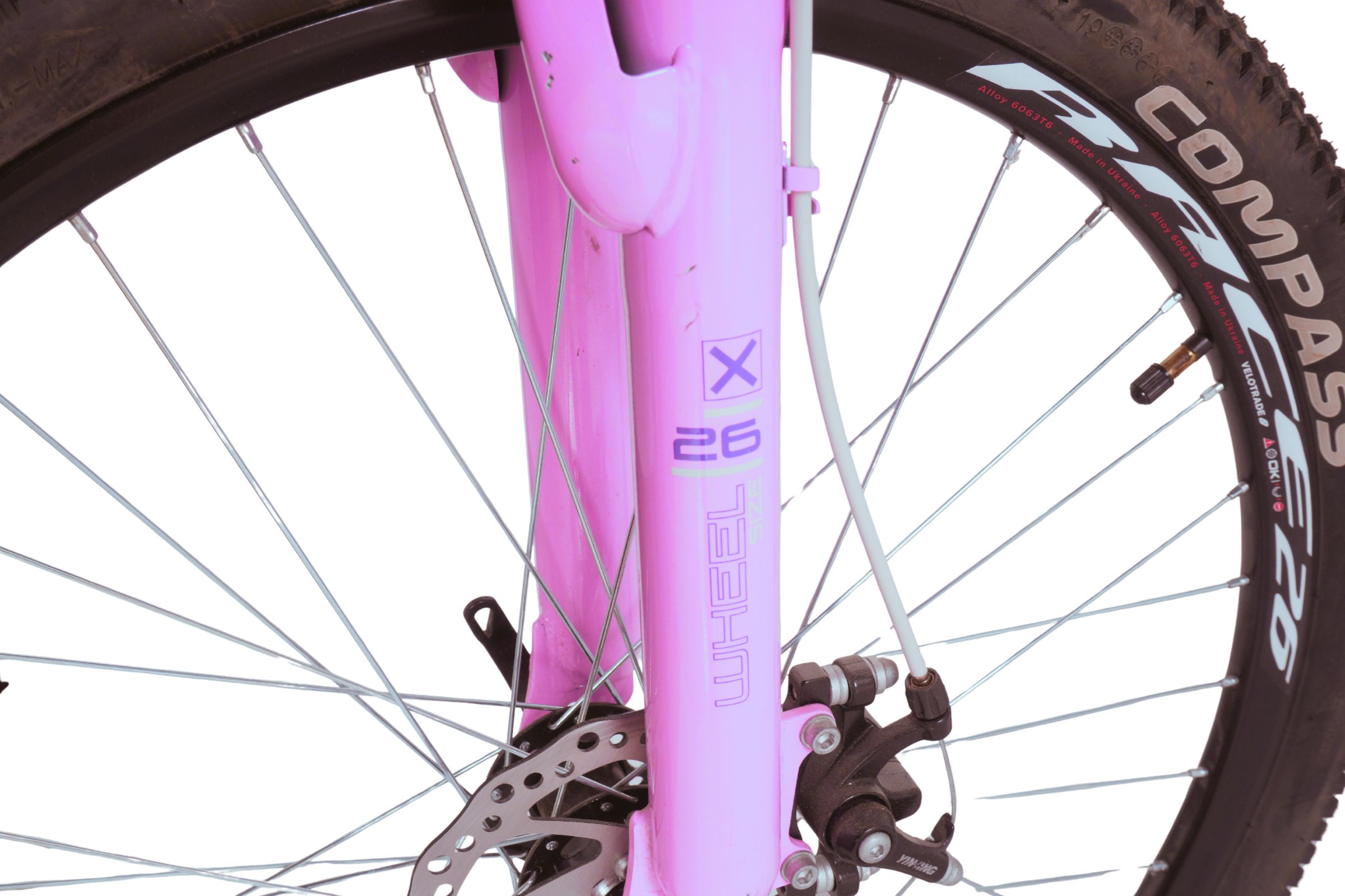 Bicicleta MTB Bastion Disc 26", Aluminiu, 155-180 cm, 21 viteze, Roz - Outlet - imagine 3