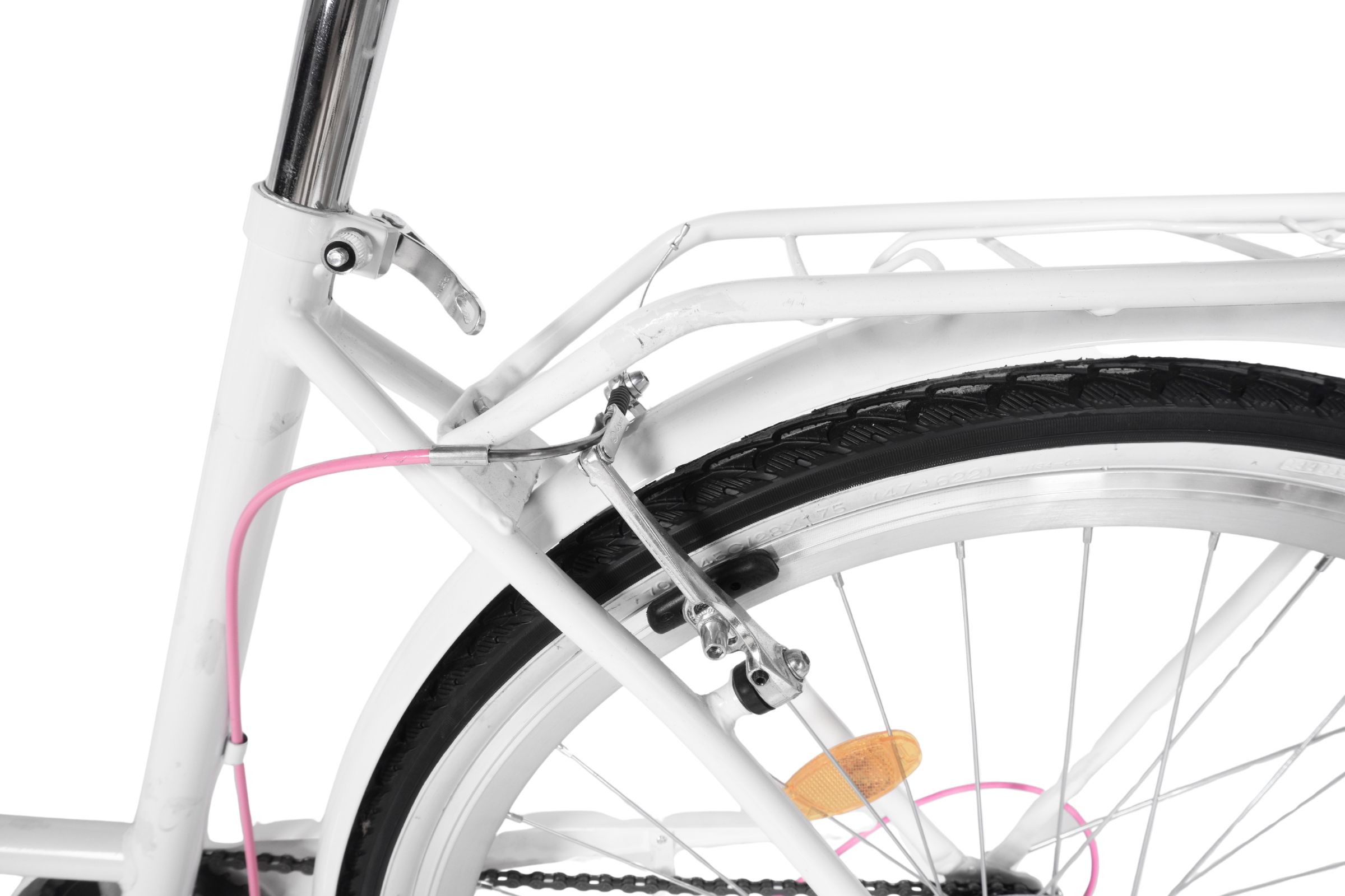 Bicicleta dama Davi Emma 7 viteze, 28", 160-185 cm, Alb/Negru - Outlet - imagine 4