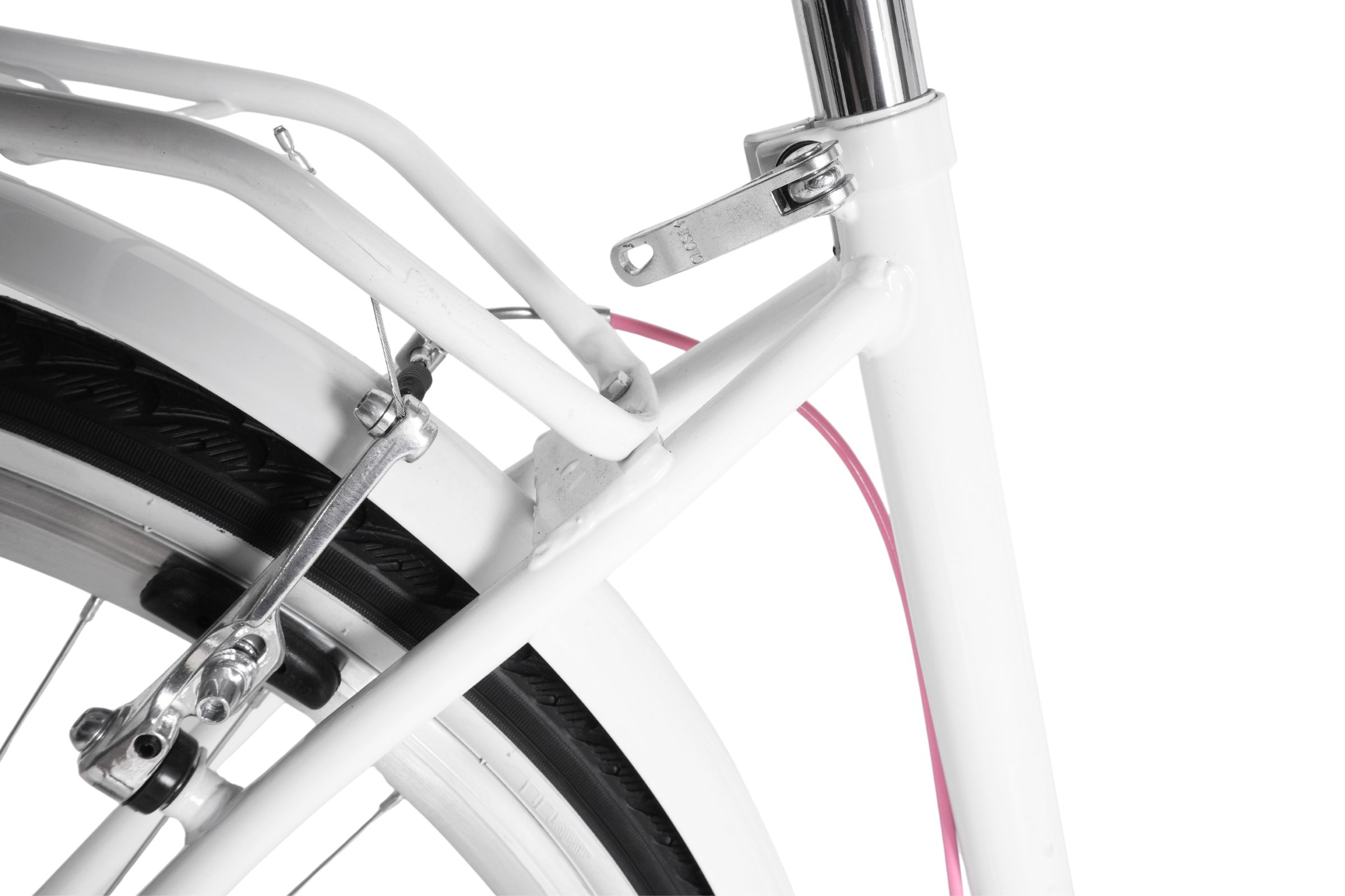 Bicicleta dama Davi Emma 7 viteze, 28", 160-185 cm, Alb/Negru - Outlet - imagine 11