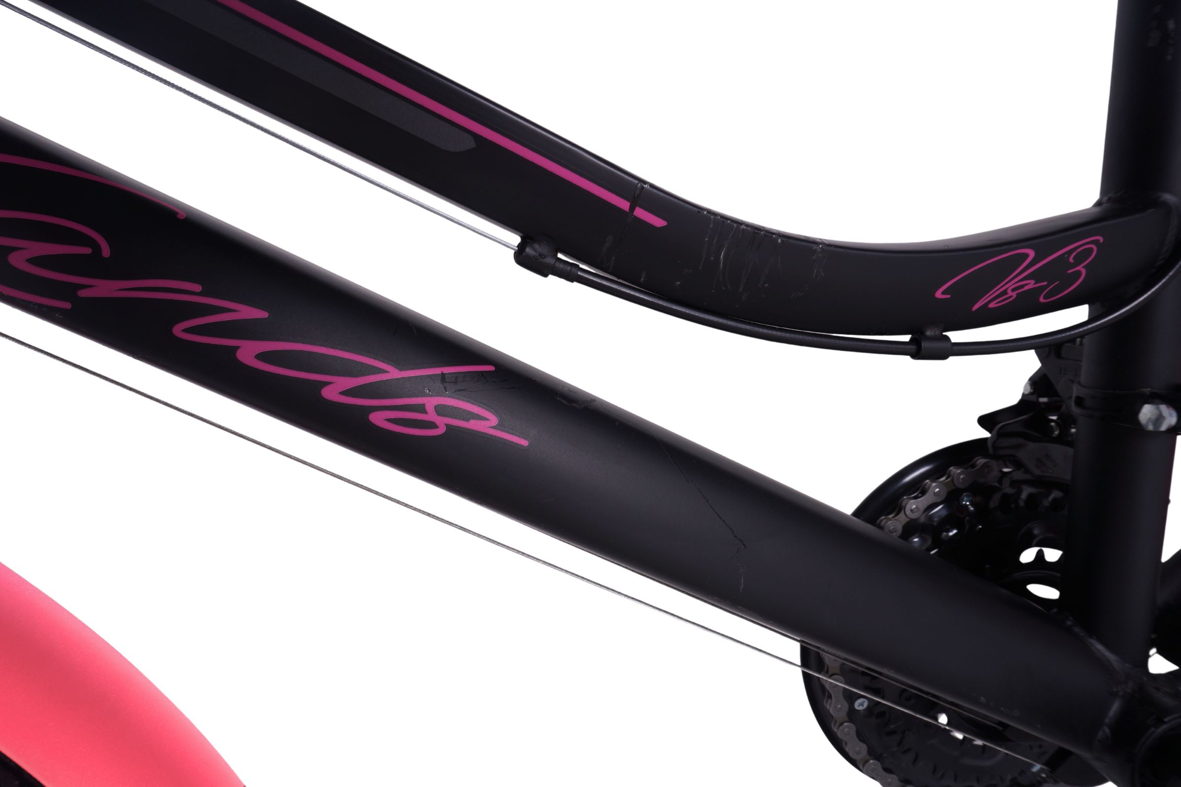 Bicicleta Kands VS-3 26", 150-175 cm, 18 viteze, Negru-roz - Outlet - imagine 3