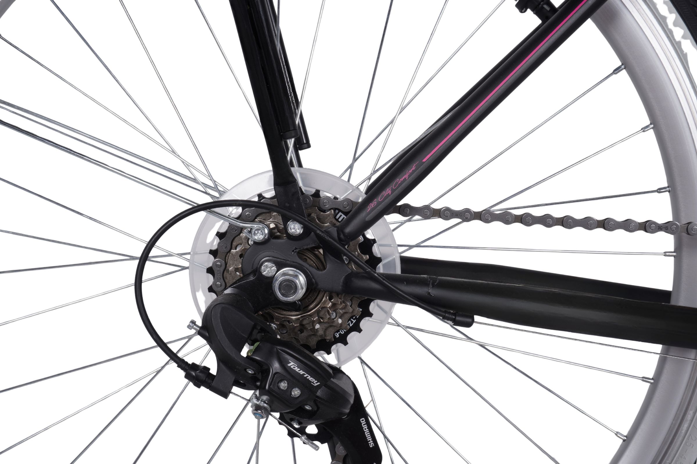 Bicicleta Kands VS-3 26", 150-175 cm, 18 viteze, Negru-roz - Outlet - imagine 7