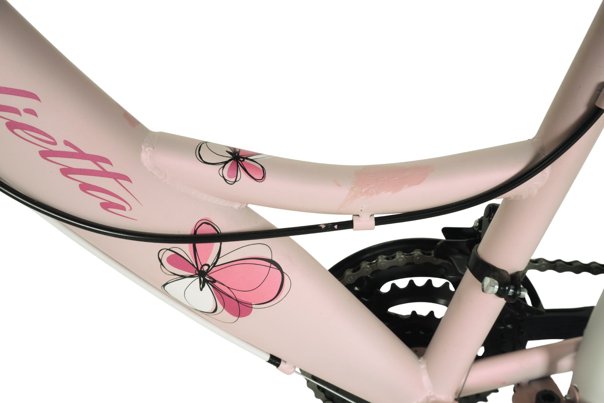 Bicicleta copii Kands Giulietta 24", 130-165 cm, 18 viteze, Roz - Outlet - imagine 5