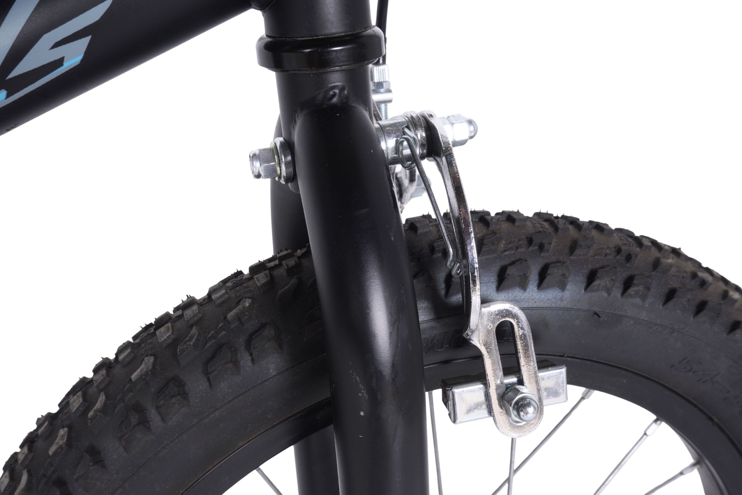 Bicicleta copii Ninja BMX, 16”, 110-145 cm, 1 viteza, Albastru-negru - Outlet - imagine 4