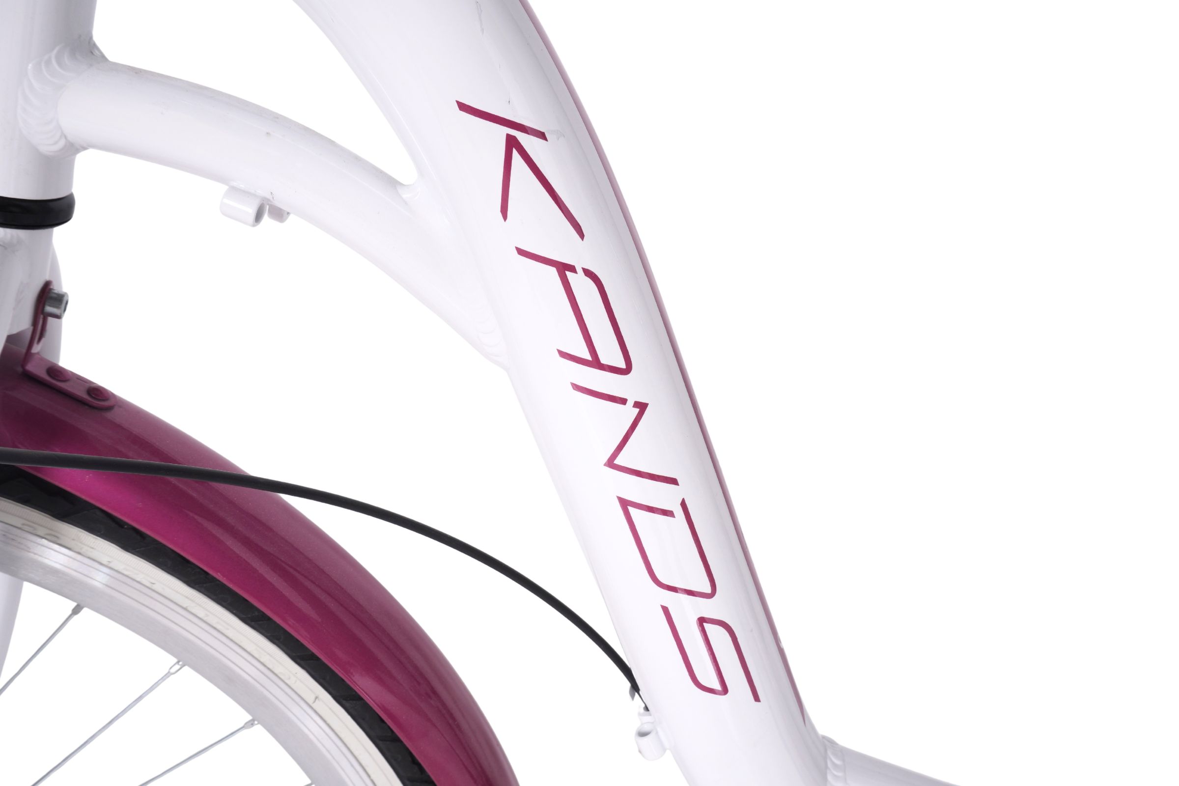 Bicicleta Kands Escape 26", 140-155 cm, 3 viteze, Alb-violet - Outlet - imagine 4
