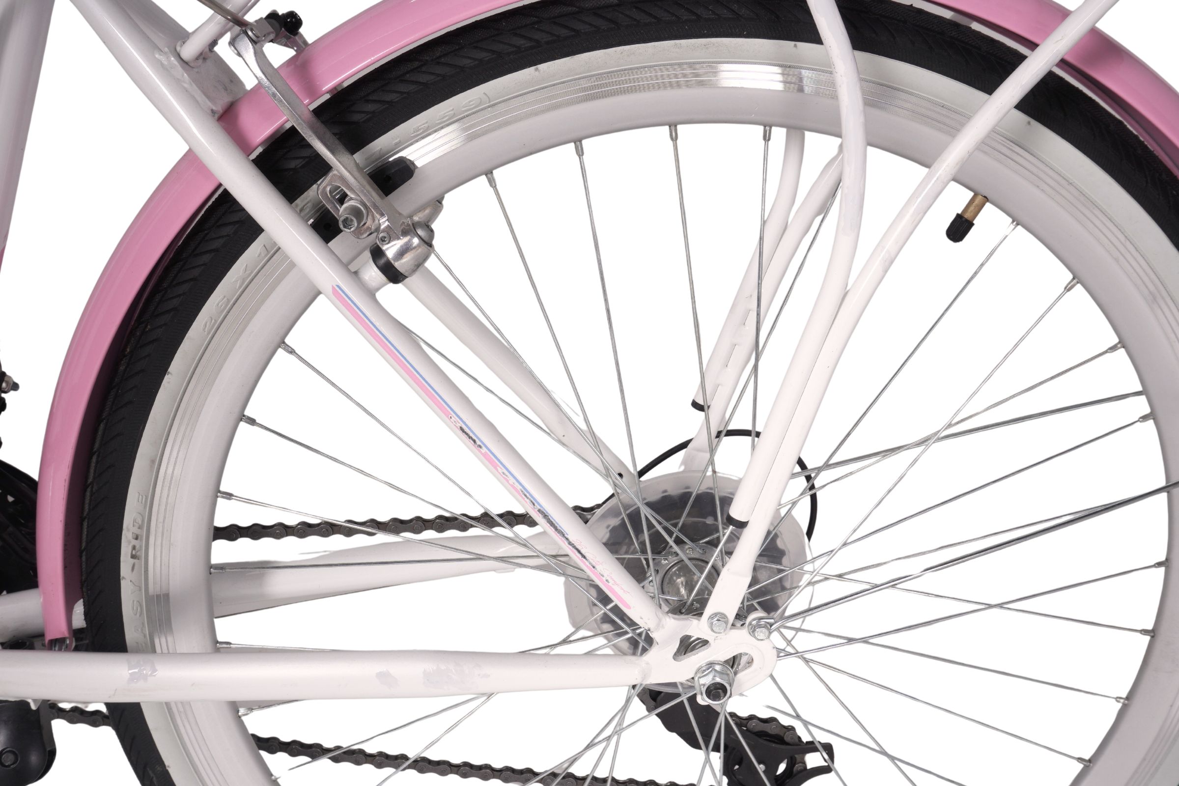 Bicicleta Kands VS-3 26", 150-175 cm, 18 viteze, Alb-roz - Outlet - imagine 3