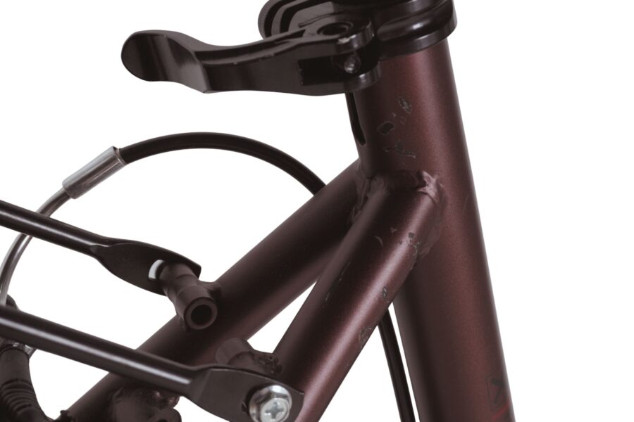 Cadru de bicicletă de culoare maro închis