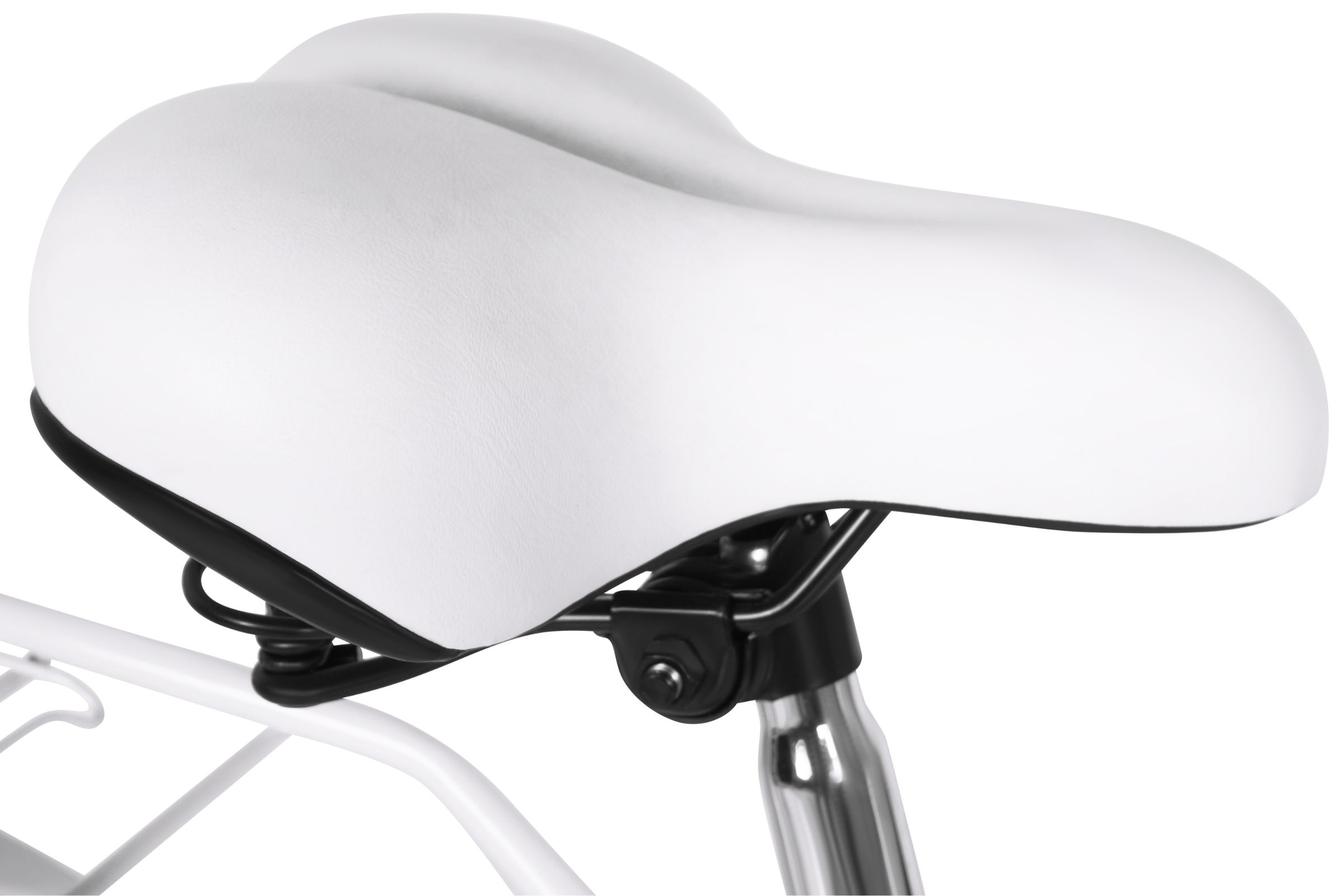 Bicicleta copii Davi Amelia, 1 viteze, 24", 130-165 cm, Alb/Roz - imagine 9