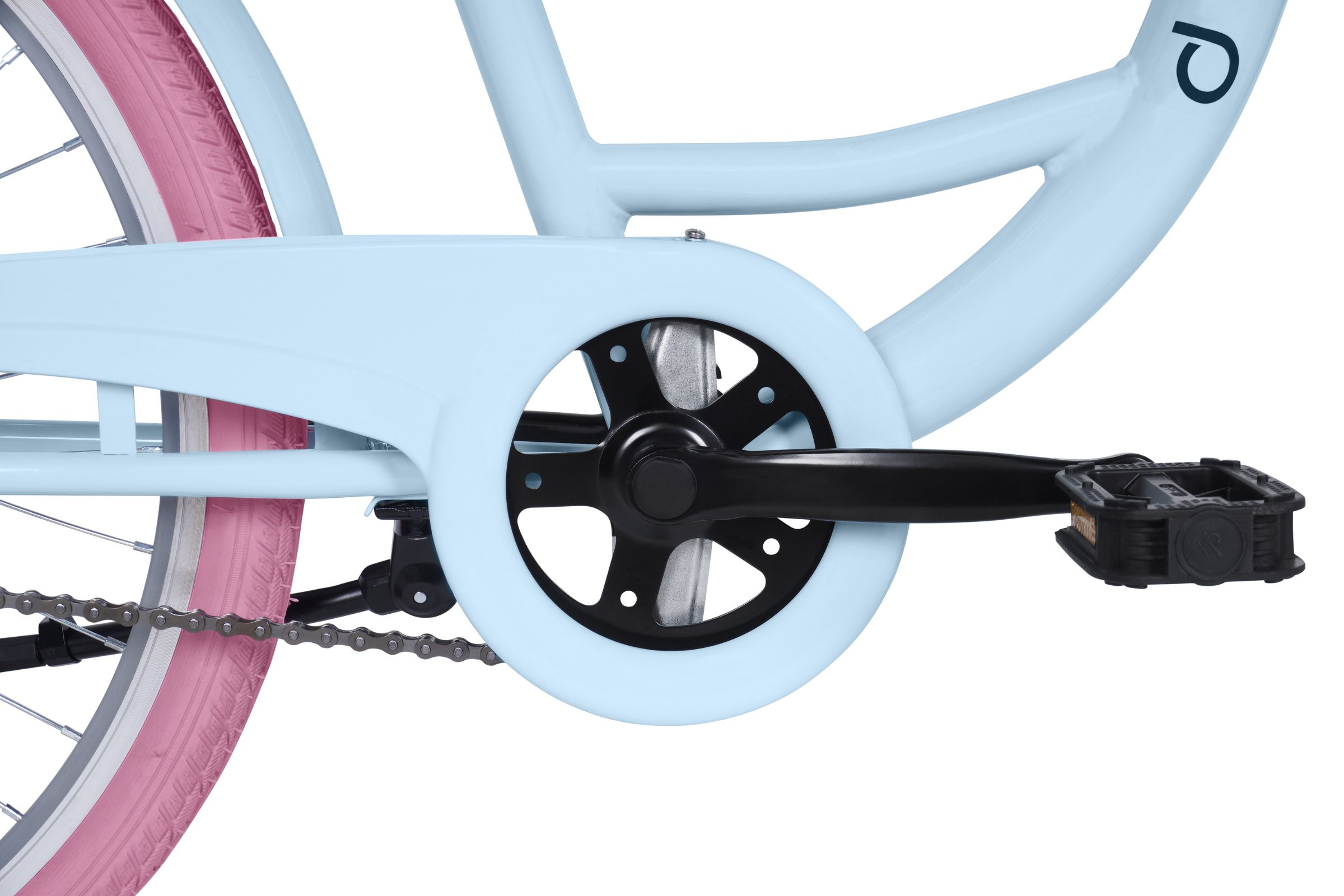 Bicicleta copii Davi Amelia, 1 viteze, 24", 130-165 cm, Albastru/Roz - imagine 6