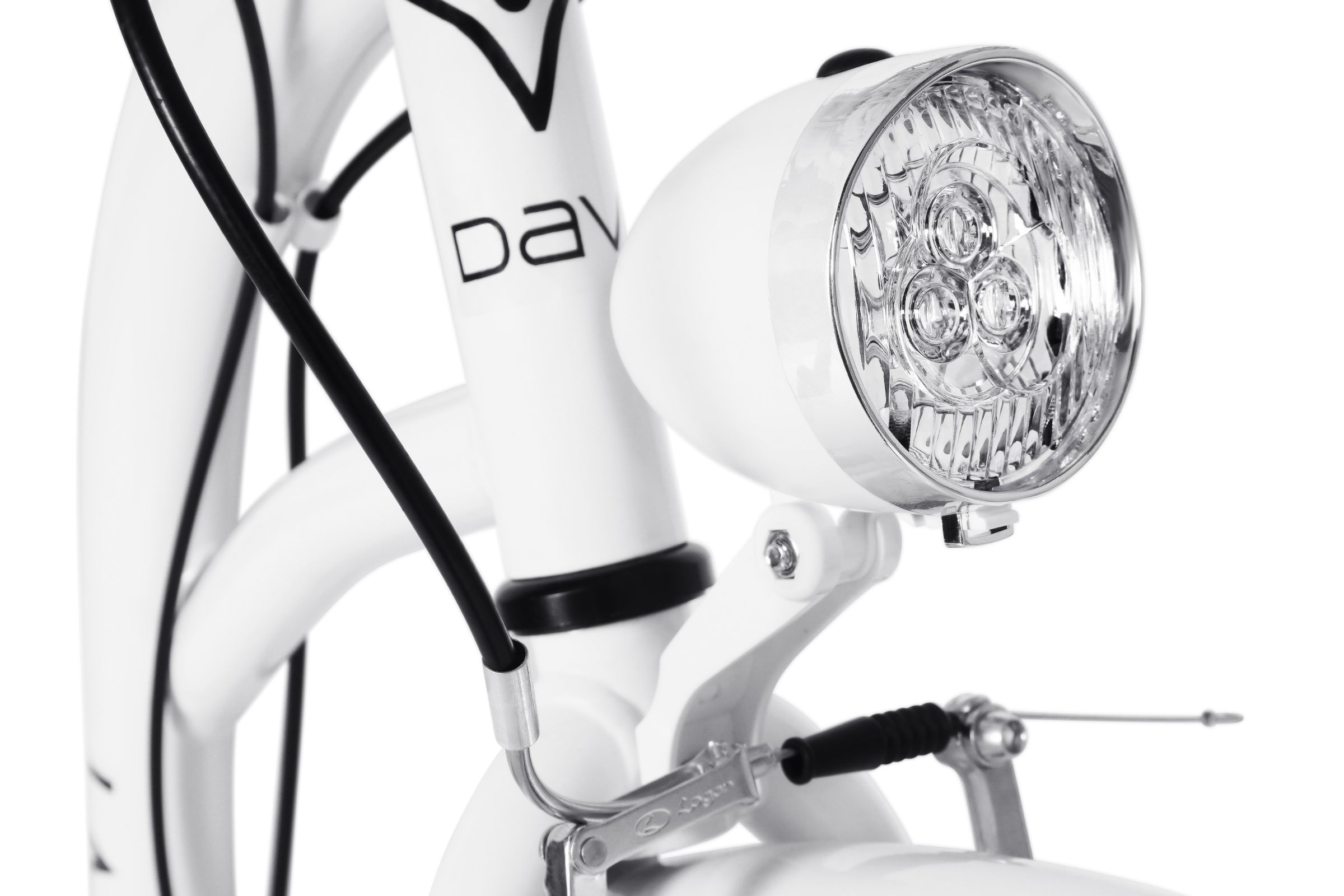 Bicicleta dama Davi Emma 7 viteze, 28", 160-185 cm, Alb/Crem - imagine 5