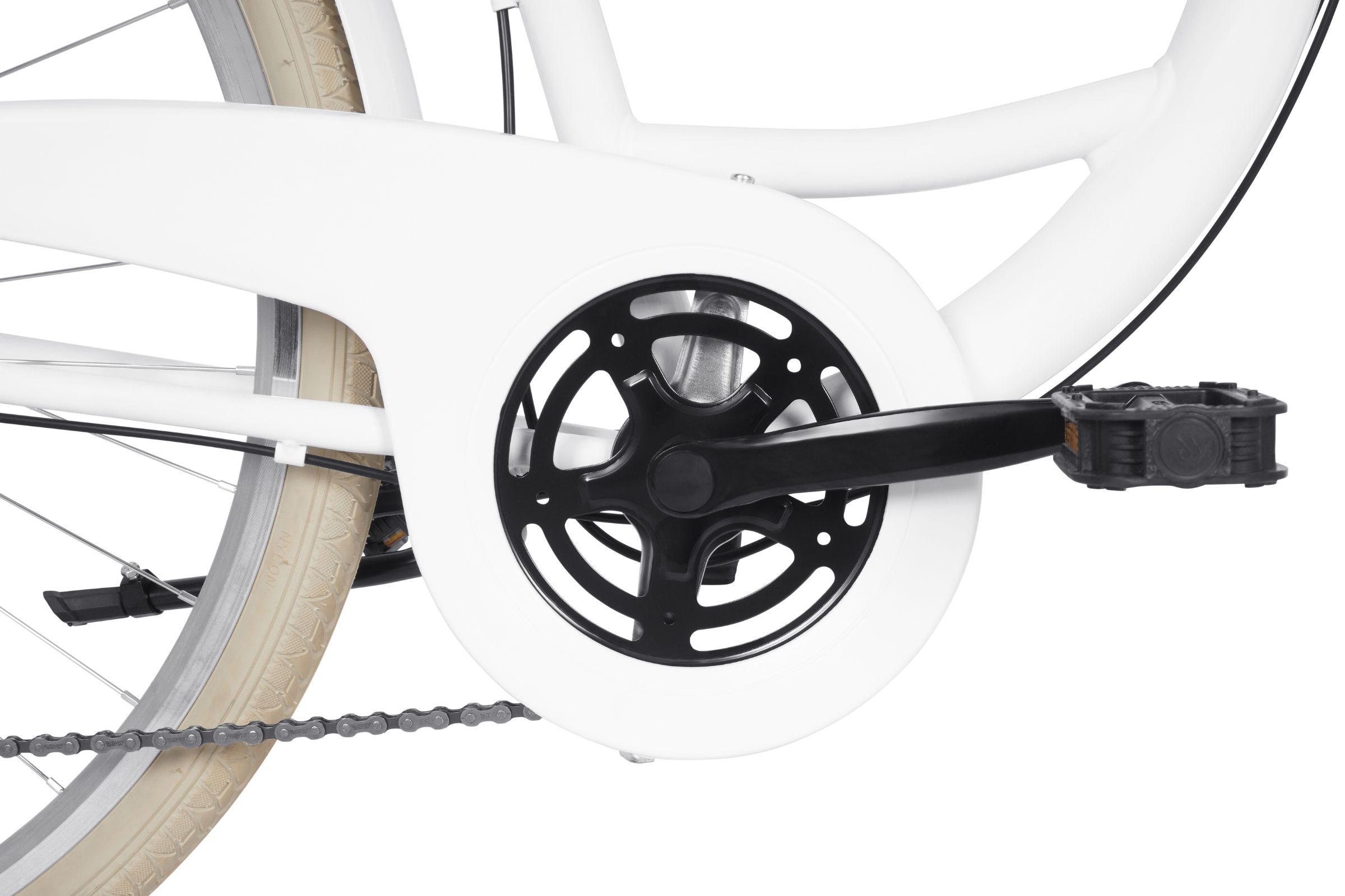 Bicicleta dama Davi Emma 7 viteze, 28", 160-185 cm, Alb/Crem - imagine 7