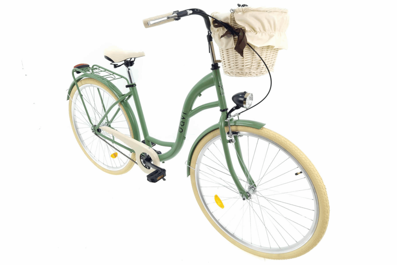 bicicleta dama davi lila 1 viteza, 28", 160 185 cm, măsline
