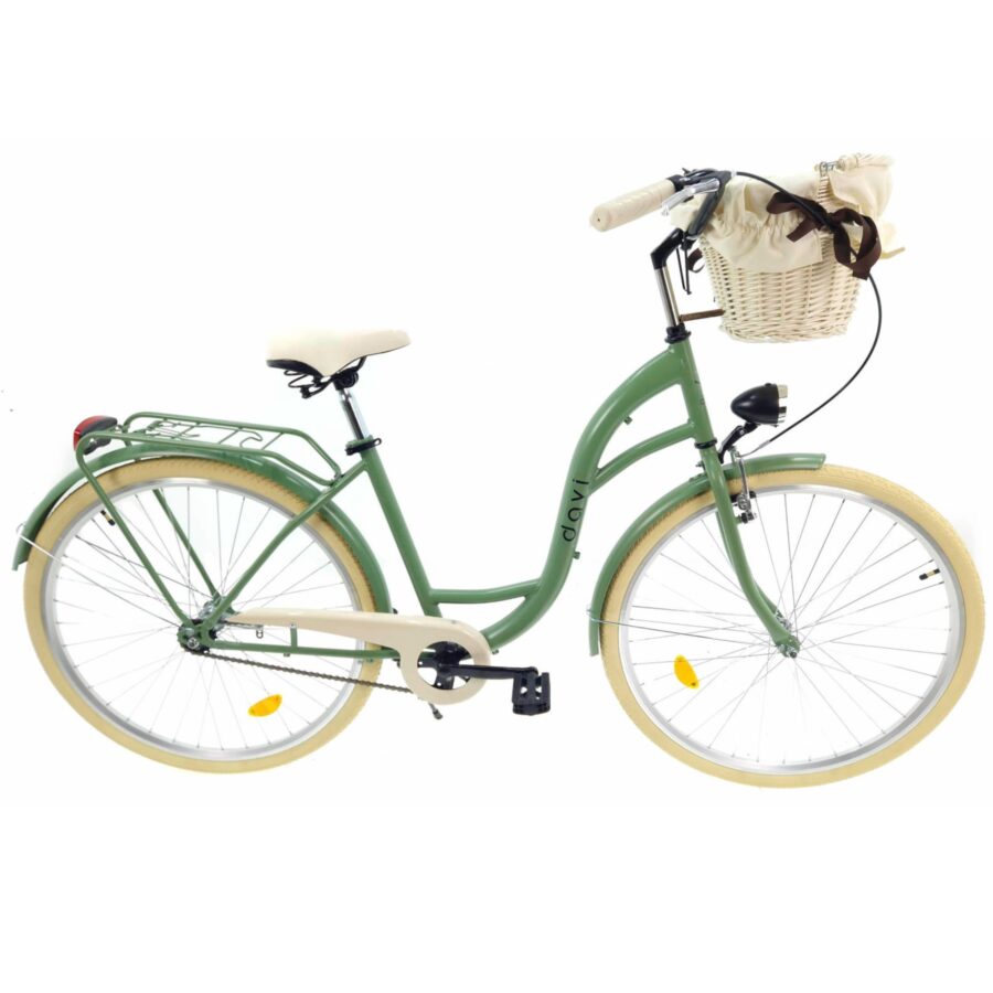 bicicleta dama davi lila 1 viteza, 28", 160 185 cm, măsline