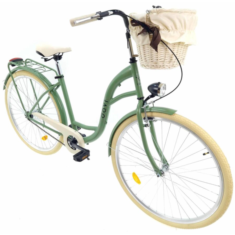 bicicleta dama davi lila 1 viteza, 28", 160 185 cm, măsline