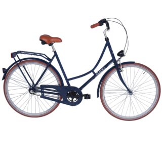 Bicicleta dama Davi Alma 1 viteza, 28", 160-185 cm, Bleumarin/Maro