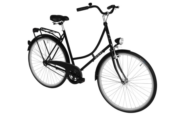 bicicleta dama davi alma 1 viteza, 28", 160 185 cm, negru