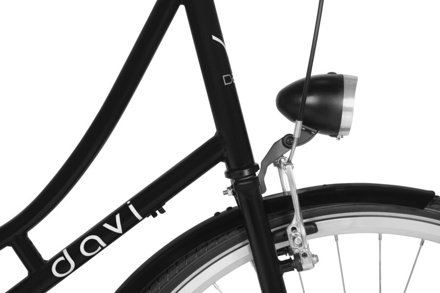 Detaliu bicicletă Davi cu far