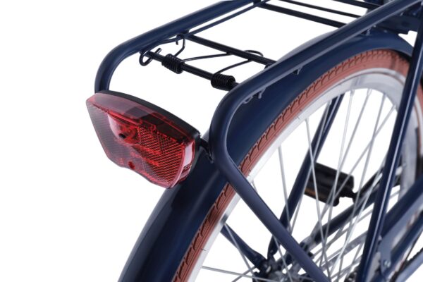 Fară spate al unei biciclete albastre