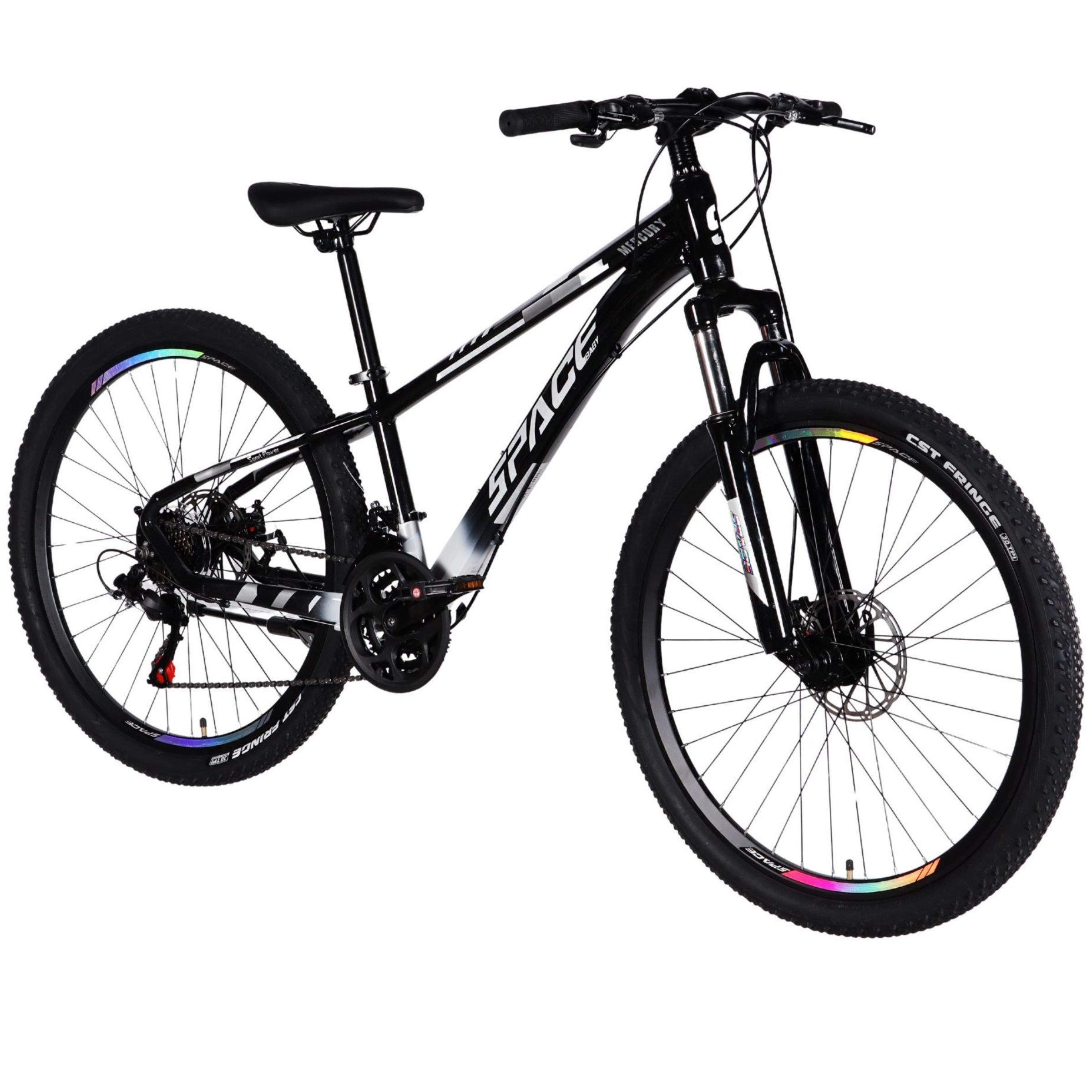 bicicleta mtb mercury aluminiu, 26", 145 170 cm, 21 viteze, negru