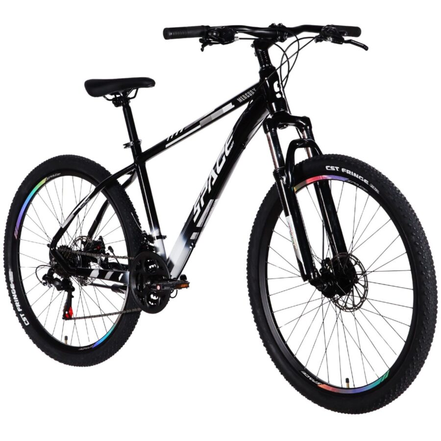 bicicleta mtb mercury aluminiu, 27.5", 160 185 cm, 21 viteze, negru