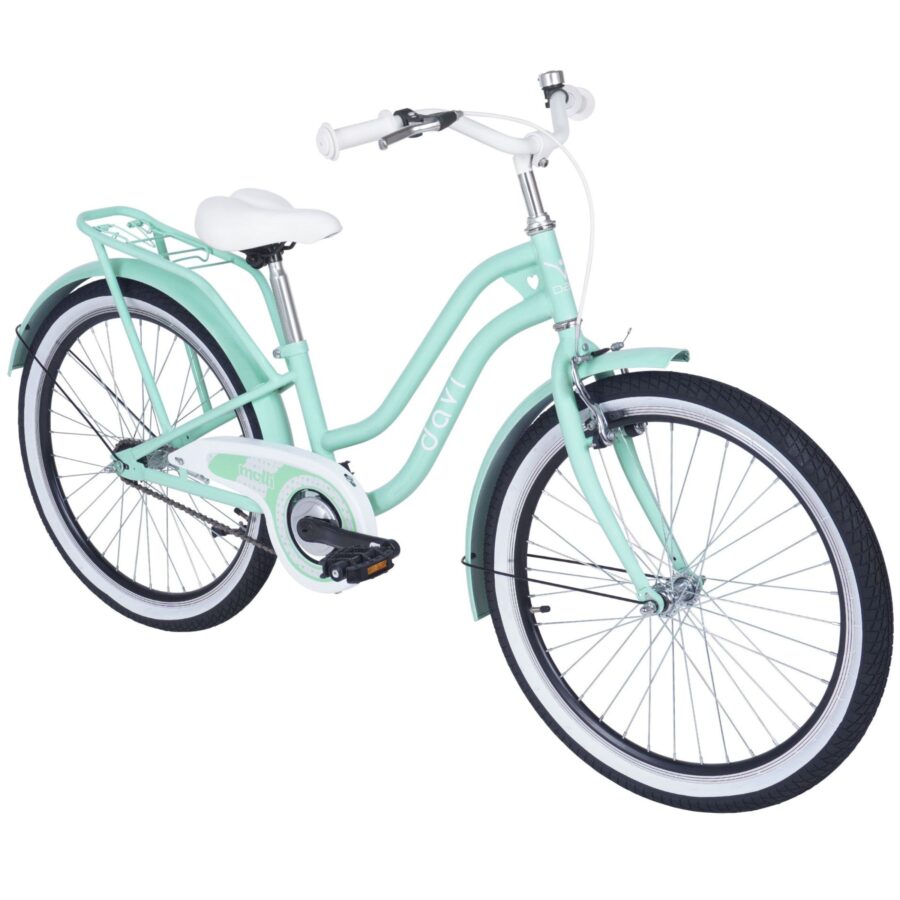 bicicleta copii davi molli, 24", 130 165 cm, 1 viteza, menta